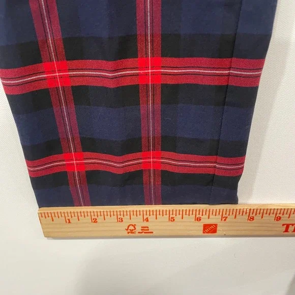 Tommy Hilfiger Men's THFlex Plaid Tailored Pants Red Blue Black‎ Size 33W X 30L - Picture 5 of 8
